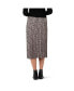 ფოტო #4 პროდუქტის Florence Women Pleat Skirt Black/Dusty Pink