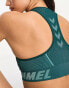 Фото #9 товара Hummel Seamless sports crop top with scoop neck in teal