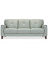Фото #3 товара Ashlinn 84" Pastel Leather Sofa, Created for Macy's
