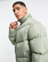 Фото #2 товара ASOS DESIGN puffer jacket in green