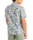 Фото #2 товара Men's Floral Print Short Sleeve Button-Front Shirt