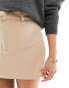 Фото #10 товара ASOS DESIGN Petite tailored mini skirt in tan