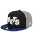 Фото #3 товара Men's Black, Navy Brooklyn Nets 2023/24 City Edition 59FIFTY Fitted Hat