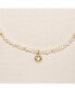 ფოტო #2 პროდუქტის 18K Gold Plated Freshwater Pearls with Smiley Face Charm - Hailey Necklace 17" For Women