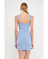 ფოტო #3 პროდუქტის Women's Knit Mini Dress