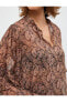 Фото #86 товара Блузка женская Koton - Этническая шифоновая блуза с воздушными рукавами и кисточками