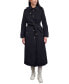 Women's Single-Breasted Hooded Maxi Trench Coat