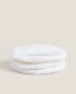 Pack of reusable cotton makeup-removal pads (pack of 3)