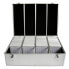 MEDIARANGE BOX78 - Box case - 1000 discs - Silver - Fleece - Plastic - Wood - 120 mm - Aluminium