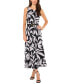 ფოტო #5 პროდუქტის Women's Printed Sleeveless Maxi Dress