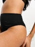 Фото #2 товара Wolf & Whistle Exclusive Fuller Bust mix & match high waist bikini bottom in black mesh