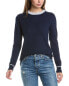 Forte Cashmere Pop Trim Cashmere-Blend Sweatshirt Women's