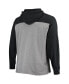 Men's Heathered Gray, Black Las Vegas Raiders Franklin Wooster Long Sleeve Hoodie T-shirt