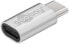 Фото #4 товара Wentronic 56636 - USB-C - USB 2.0 Micro-B - Silver