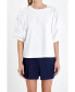 ფოტო #1 პროდუქტის Women's Poplin Sleeve Combo T-shirts