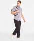 Фото #8 товара Men's Short-Sleeve Modern Stretch Dobby Shirt, Created for Macy's