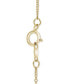 Фото #2 товара Wrapped diamond Bar 18" Pendant Necklace (1/6 ct. t.w.) in 14k Gold, Created for Macy's