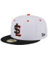 Фото #1 товара Men's White Salt Lake Bees Theme Nights Occidental 59FIFTY Fitted Hat