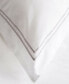 Фото #3 товара 100% Cotton Percale 3pc Duvet Set with Satin Stitching, Full/Queen