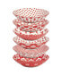 Фото #1 товара Peppermint Candy 40 oz Soup Bowls Set of 6, Service for 6