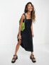 Фото #4 товара Only square neck maxi smock dress in black