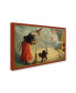 Vintage Apple Collection 'Halloween Witch And Cat' Canvas Art - 16" x 24"