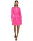 ფოტო #1 პროდუქტის Women's Belted Shirtdress