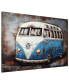 Фото #2 товара Blue bus Mixed Media Iron Hand Painted Dimensional Wall Art, 32" x 48" x 2.4"