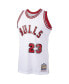 ფოტო #3 პროდუქტის Men's Michael Jordan White Chicago Bulls 1984-85 Hardwood Classics Rookie Authentic Jersey