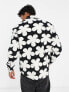 ASOS DESIGN 90s oversized borg shirt in naive floral print