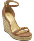 Фото #1 товара Yulissa Embellished Ankle-Strap Espadrille Wedge Sandals