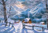 Castorland Puzzle 1500 el snowy morning Śnieżny poranek góry