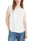 ფოტო #1 პროდუქტის Women's Jace Sleeveless Partial-Button-Front Blouse