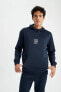 Fit Standart Fit Kapüşonlu Baskılı Skuba Dalgıç Kumaş Sporcu Sweatshirt Y6243az22wn