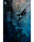 Фото #2 товара Alex Cherry Flying Whales Art Block Framed Canvas 16" x 24"