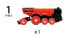 Фото #7 товара Игрушечный локомотив BRIO Mighty Red Action - 3 года - AAA - черный - красный