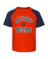 ფოტო #3 პროდუქტის Infant Boys and Girls Orange and Heather Gray Detroit Tigers Ground Out Baller Raglan T-shirt and Shorts Set