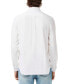 Фото #6 товара Men's Woven Long Sleeve Button-Down Oxford Shirt