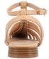 ფოტო #3 პროდუქტის Women's Alivia Caged Detail T Strap Sandals