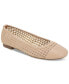 Women's Maddiee Cap-Toe Woven Ballet Flats, Created for Macy's
