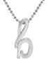Фото #1 товара Alex Woo lowercase Initial 16" Pendant Necklace in Sterling Silver