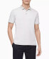 Calvin Klein Men Liquid Touch Polo Shirt in Silver Birch-2XL