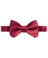 Men's Crimson & Cream Solid Bow Tie