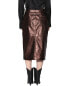 Фото #2 товара Walter Baker Glynice Leather Midi Skirt Women's Gold 2