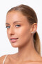Minimalist longitudinal silver earrings EA80W