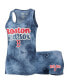 ფოტო #2 პროდუქტის Women's Navy Boston Red Sox Billboard Racerback Tank Top and Shorts Set