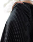 Фото #8 товара Stradivarius tailored pull on trouser in black pinstripe