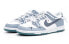 Фото #3 товара 【定制球鞋】 Nike Dunk Low 波子汽水 小众高级 简约 低帮 板鞋 GS 灰白蓝 / Кроссовки Nike Dunk Low FD9911-101