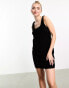 New Look cord pinny in black