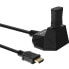 InLine HDMI Station - HS HDMI Cable w/Ethernet - M/F - black - golden contacts - 1m